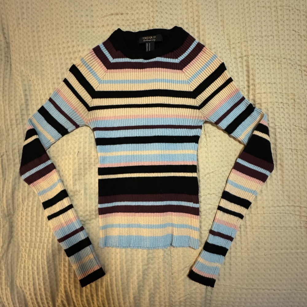 Vintage Striped Sweater - Forever21
